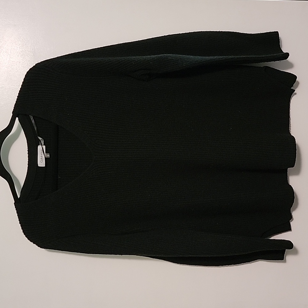 EUC Large Calvin Klein Black Knitted Sweater